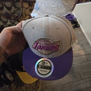 6 lakers hat , some fitted some snapback